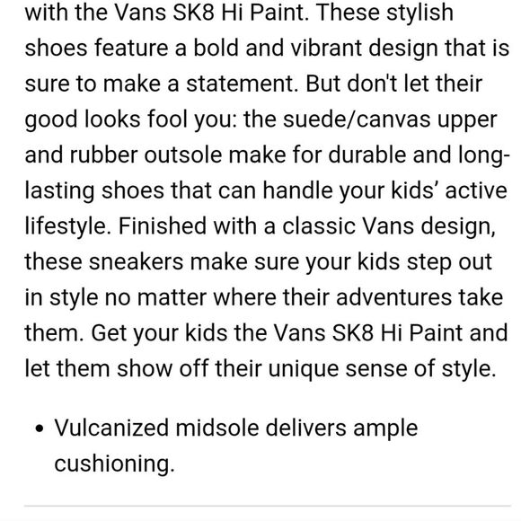 Vans Sk8-Hi Paint Sneakers - Picture 6 of 10